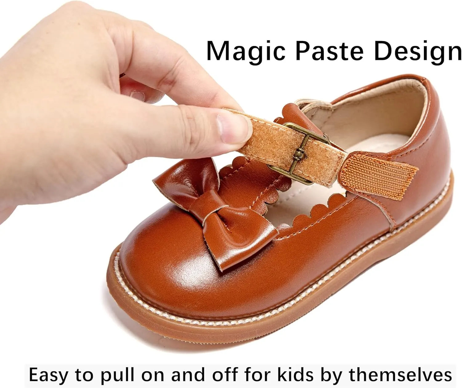 Kiderence Toddler Girls Mary Jane Dress Shoes Little Girls School Oxford Flats