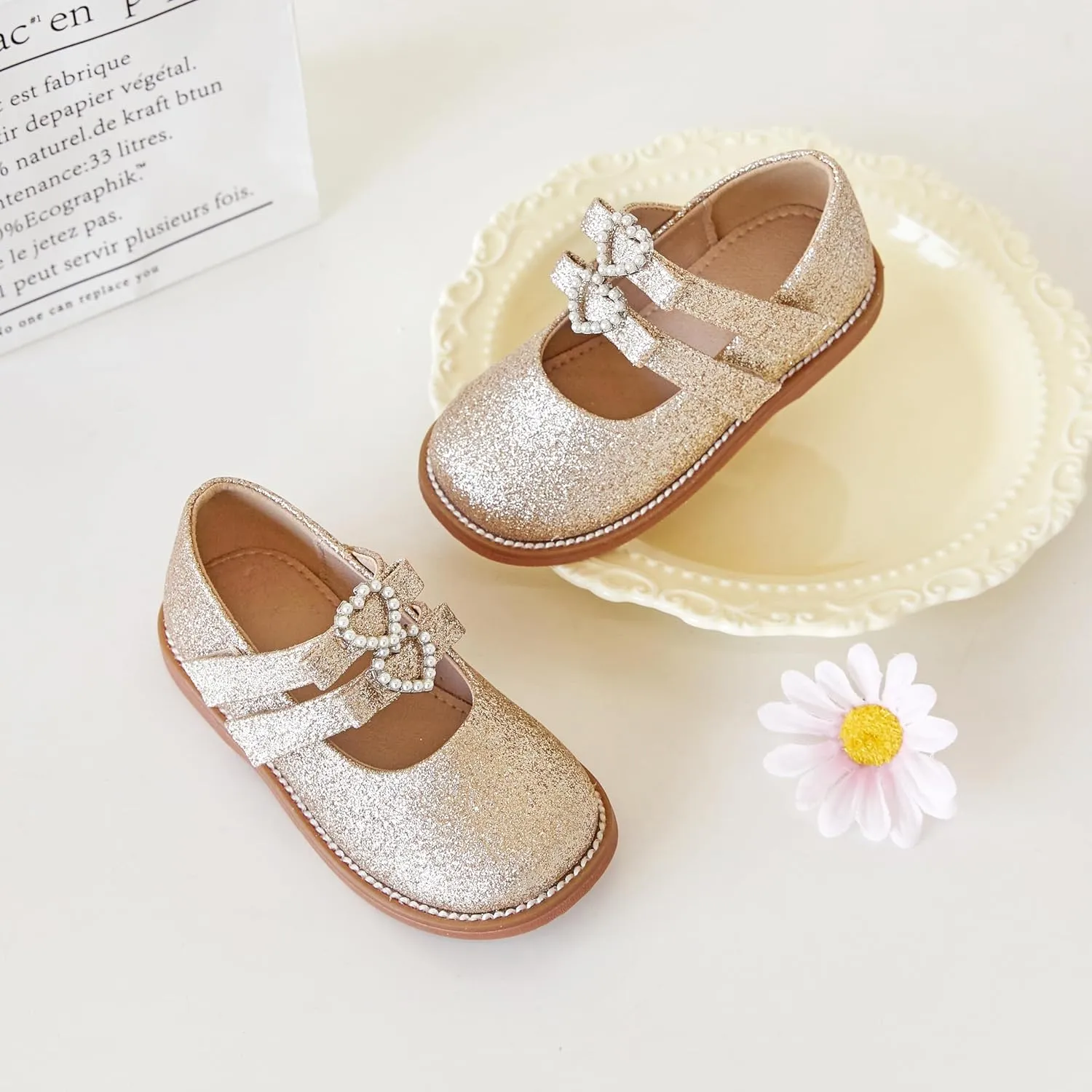 Kiderence Toddler Little Girl Mary Jane Dress Shoes School Oxford for Girls Flats