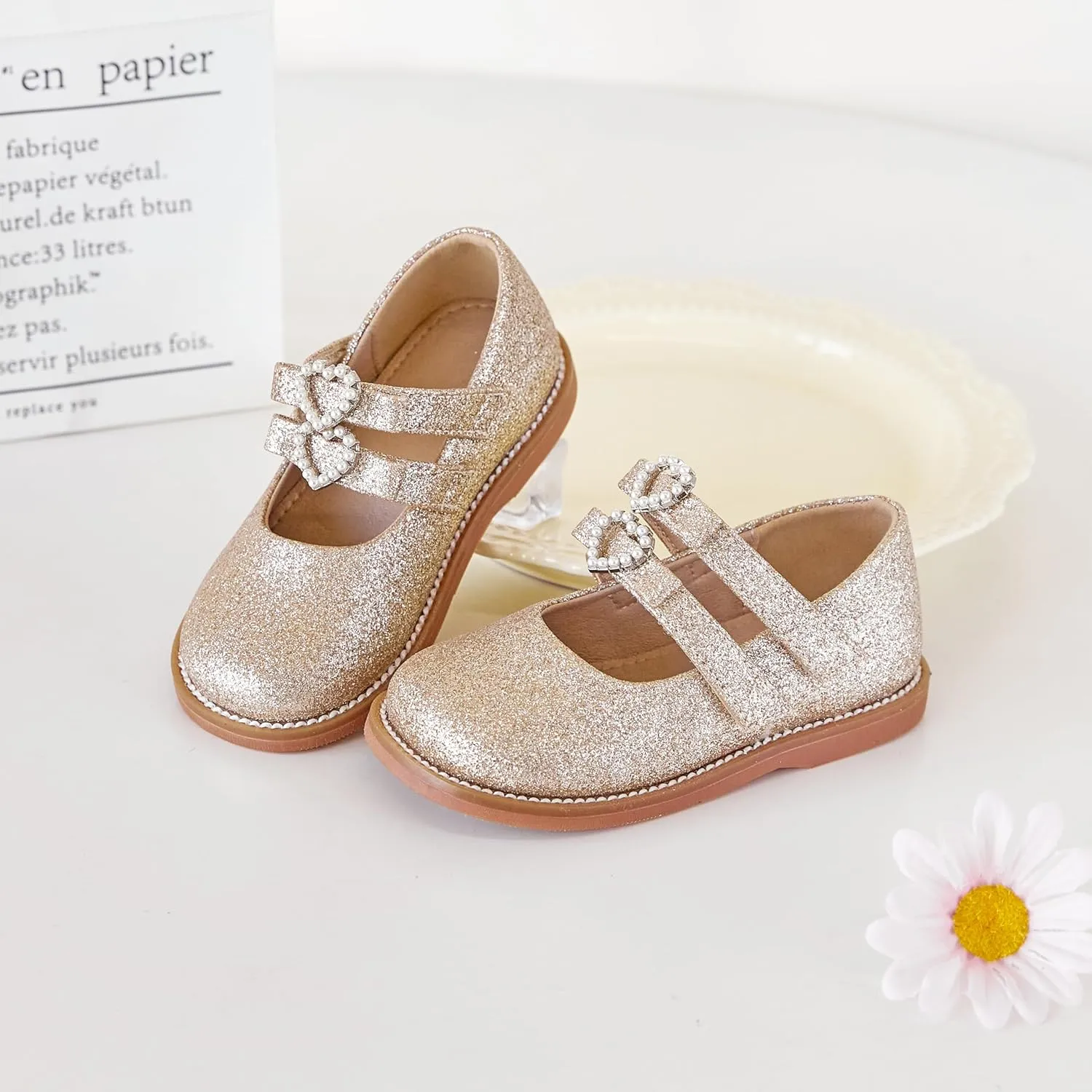 Kiderence Toddler Little Girl Mary Jane Dress Shoes School Oxford for Girls Flats