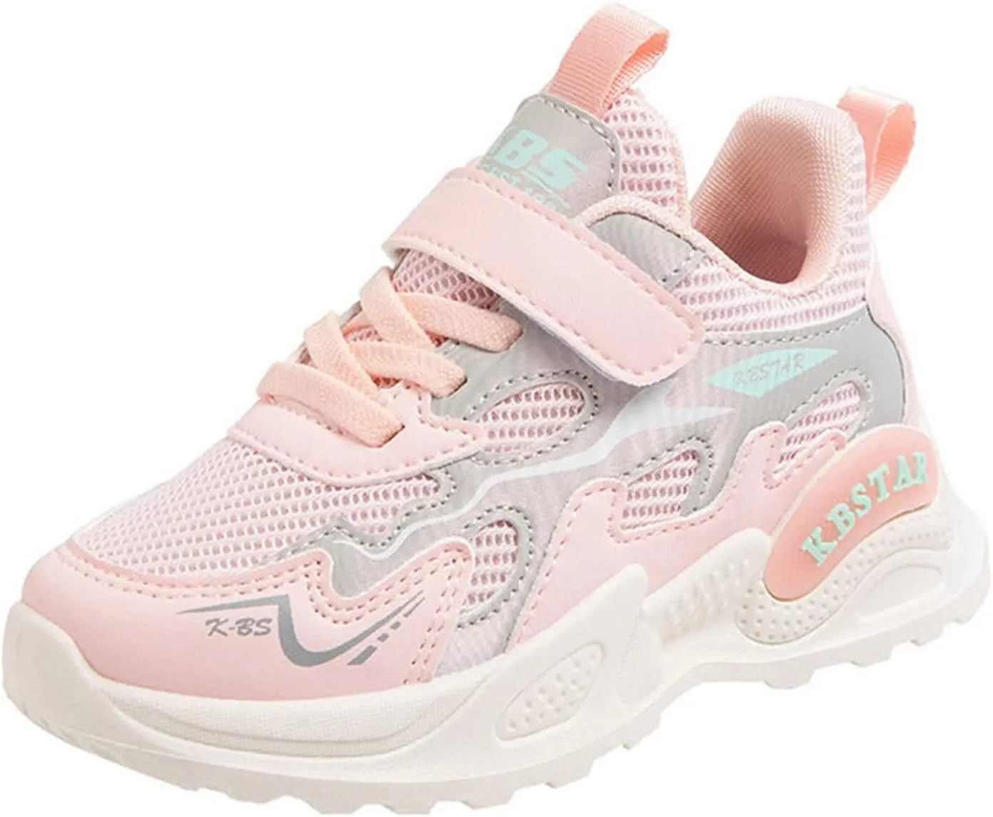 Kids Basketball Shoes Super Light Sneakers with Lace-Up High-Top Sneakers Running Non-Slip Sport Tennis Shoes