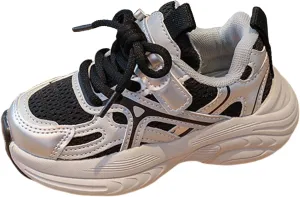 Kids Casual Sneakers for Boys Girls Running Sport Shoes Toddler Tennis Walking Tennis Casual Lace-Up Shoes