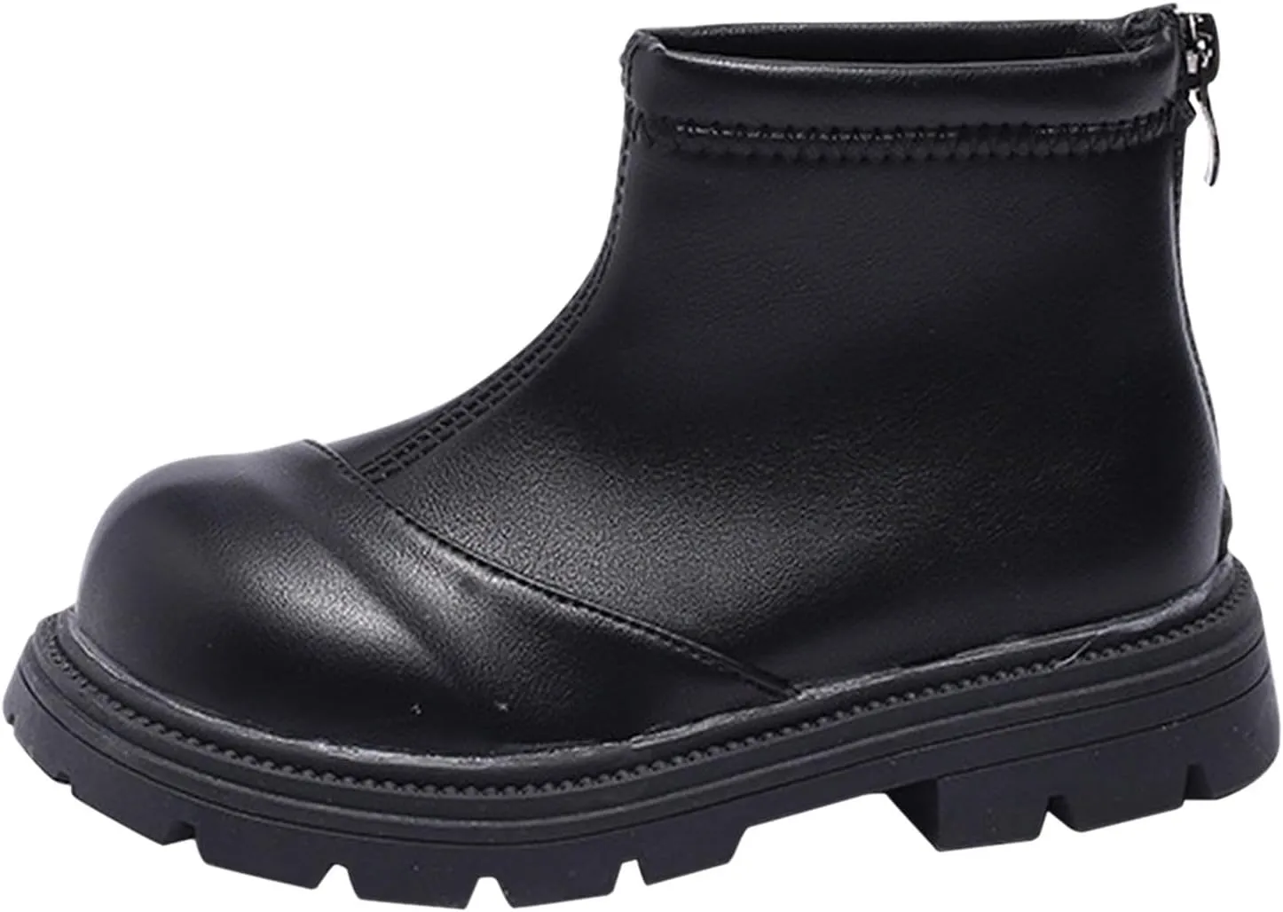 Kids Girls Ankle Boots Comfortable Winter Warm Flat Non-Slip Snow Boots for Toddler Little/Big Kid Water-Proof Boot