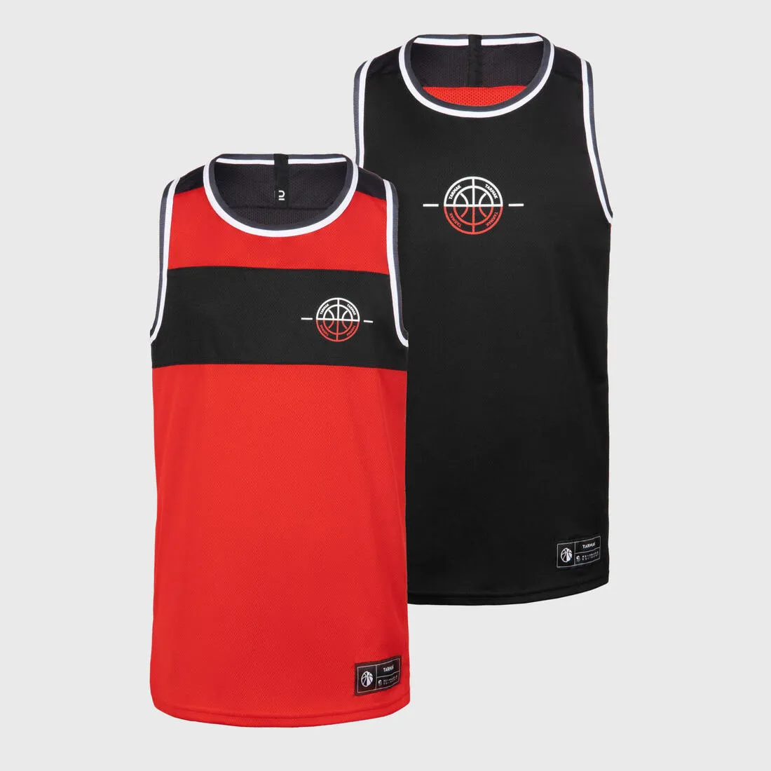Kids' Reversible Sleeveless Basketball T-Shirt / Jersey T500R