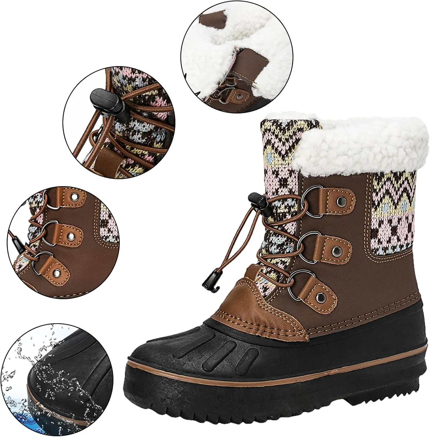 Kids Shoes Snow Boots Girls Boys OutdoorBoots Warm Boots with Cotton Snow Boots Girl Apparel