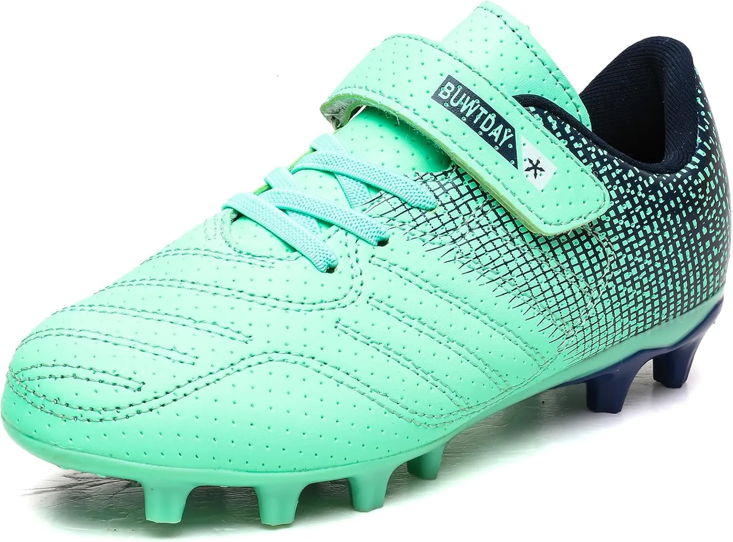 Kids Soccer Cleats Boys Girls Athletic Outdoor Firm Ground Youth Football Shoes(Little Kid/Big Kid)