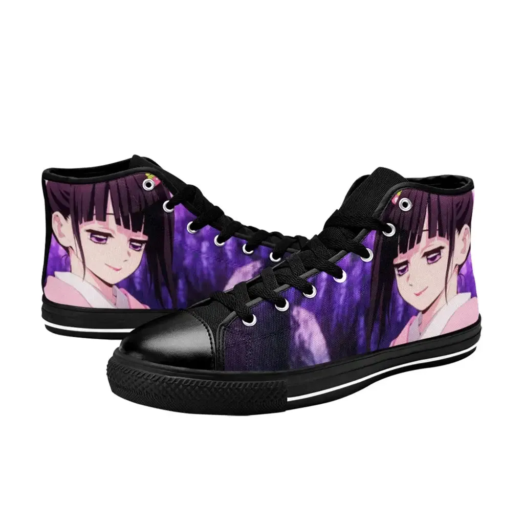 Kimetsu no Yaiba Demon Slayer Kanao Tsuyuri Shoes High Top Sneakers for Kids and Adults