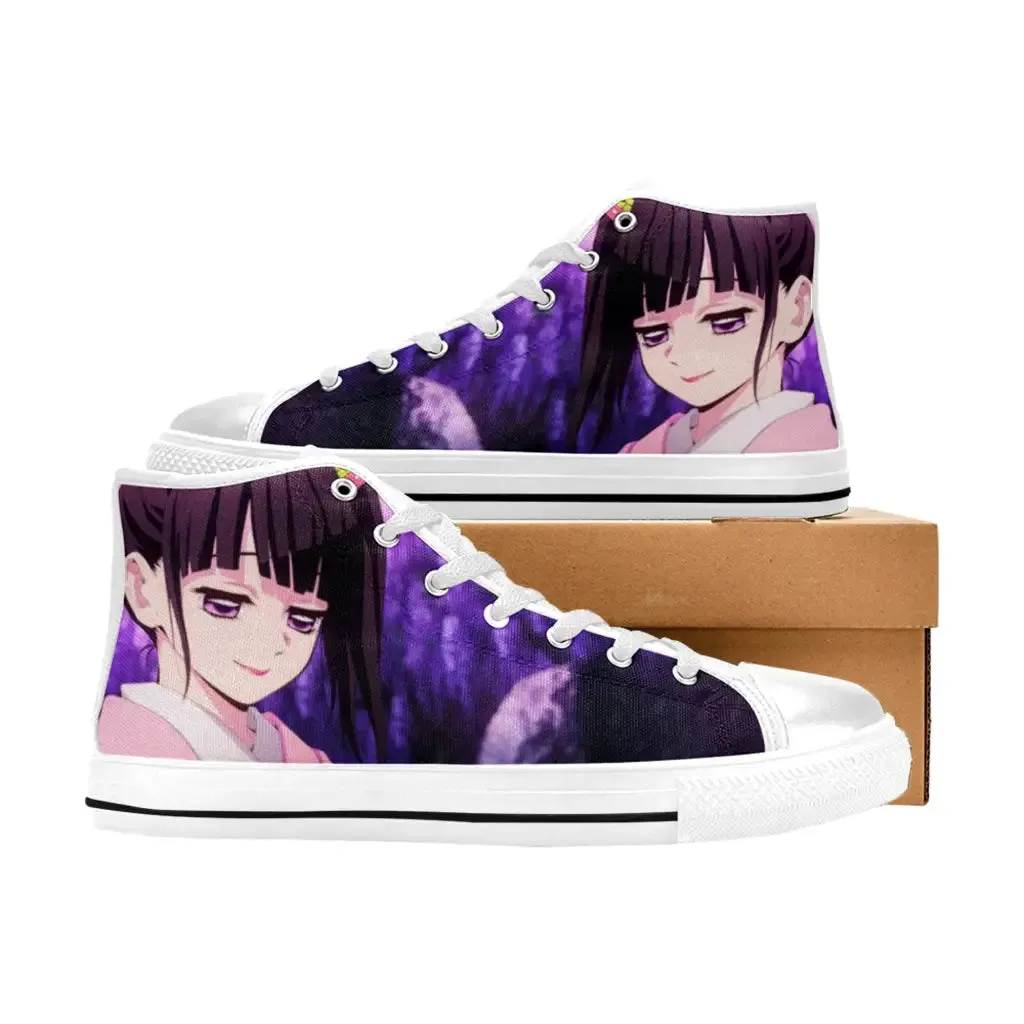 Kimetsu no Yaiba Demon Slayer Kanao Tsuyuri Shoes High Top Sneakers for Kids and Adults