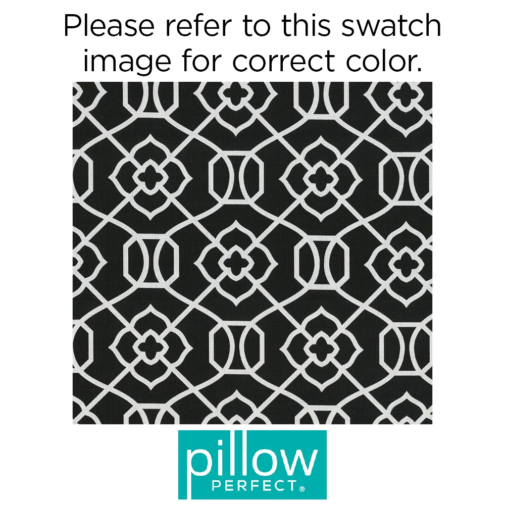 Kirkland Black Rectangular Throw Pillow (Set Of 2)