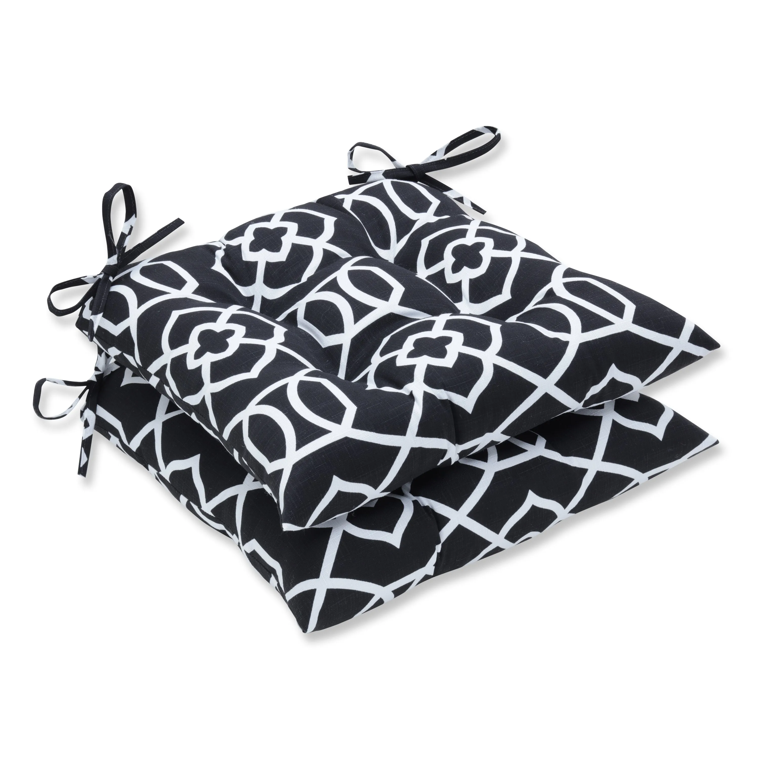 Kirkland Black Tufted Seat Cushions