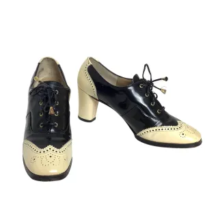 Lace-up Brogue Heels