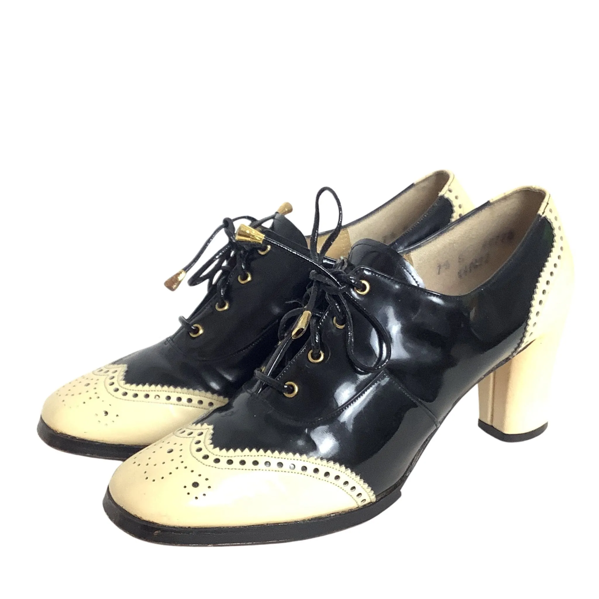 Lace-up Brogue Heels