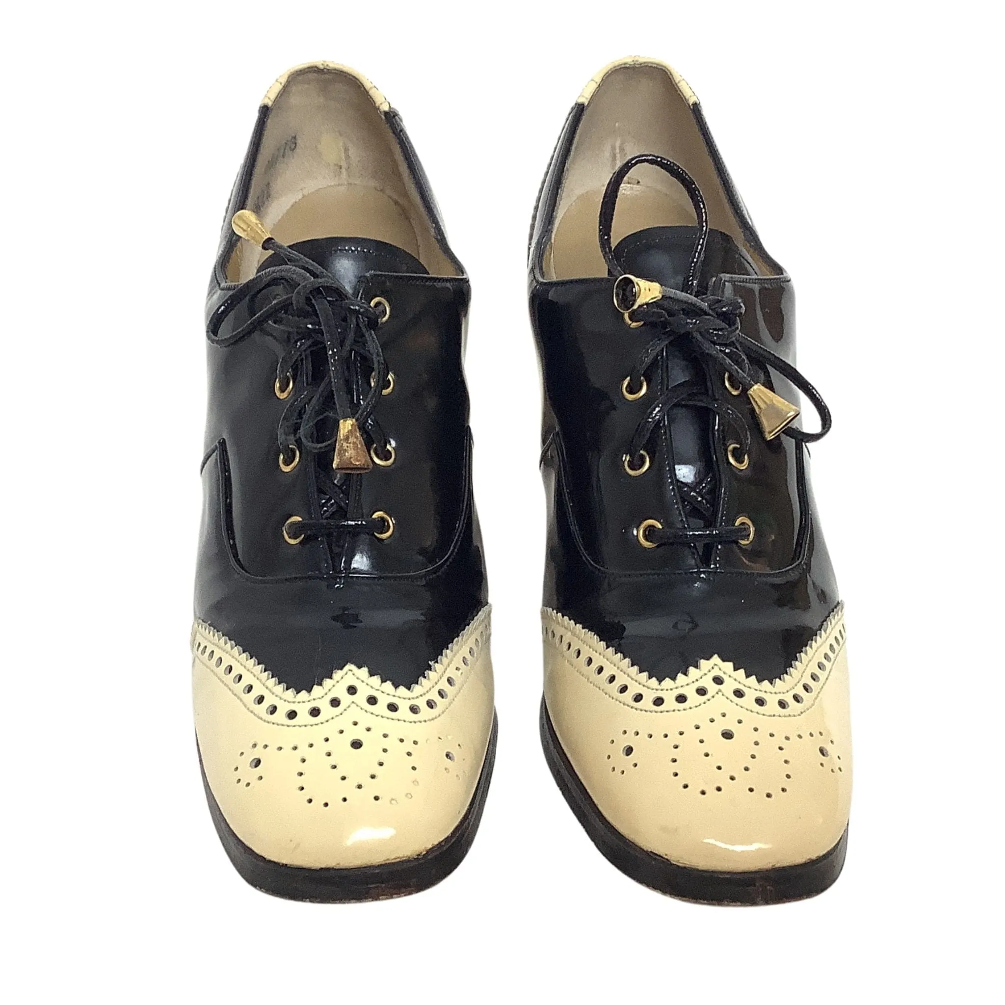 Lace-up Brogue Heels