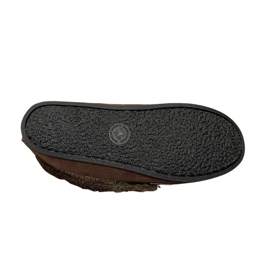 Ladies Moccasins with Crepe Sole - Brown