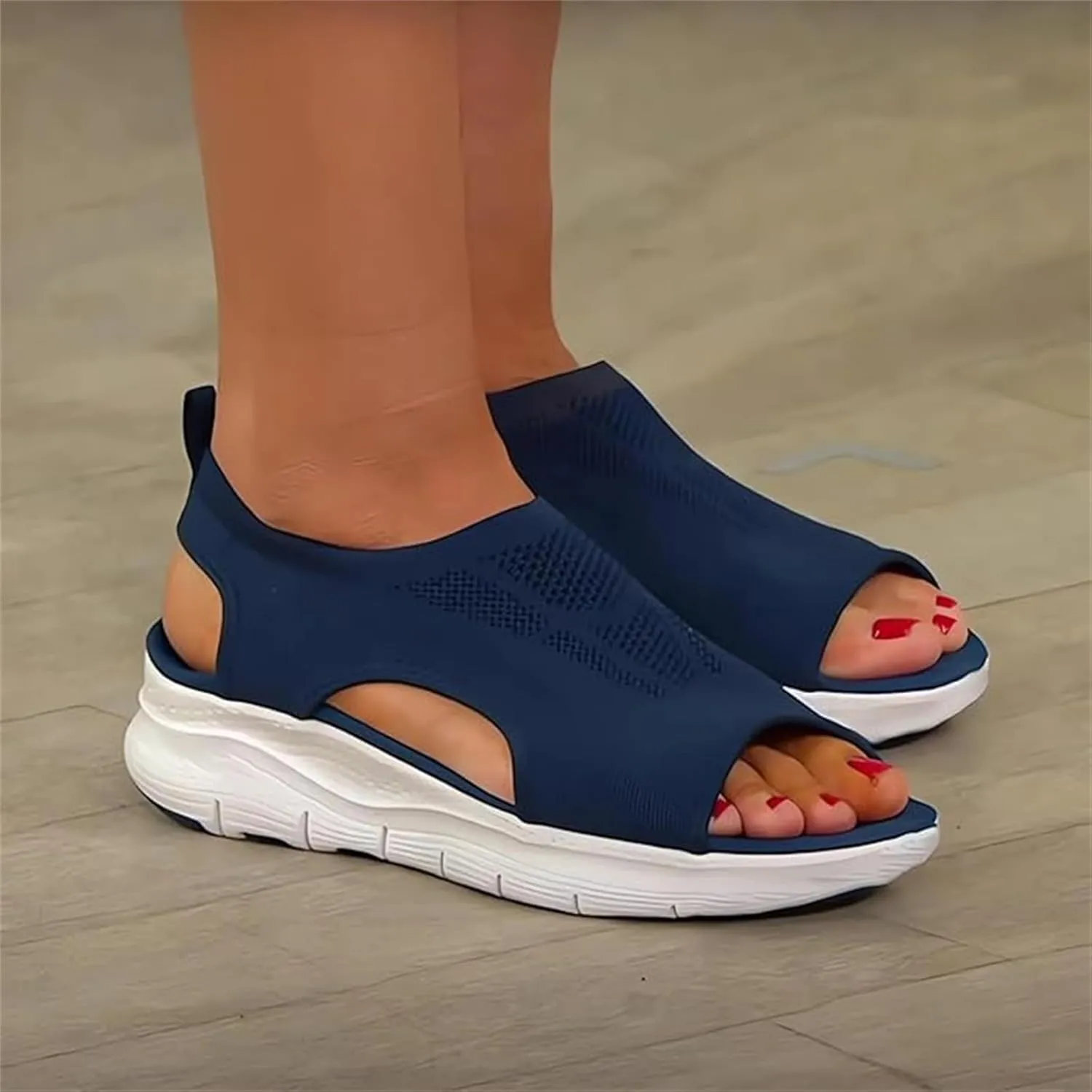 Ladmiple Sandals Women Comfortable Cute Orthopedic Sandals Arch Support Slides Plantar Fasciitis Dressy Summer Orthotic Shoes