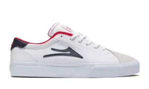 Lakai Flaco II Skateboard Shoe - White/Navy