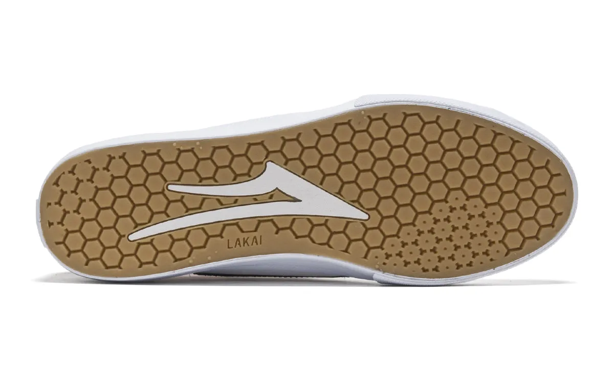 Lakai Flaco II Skateboard Shoe - White/Navy