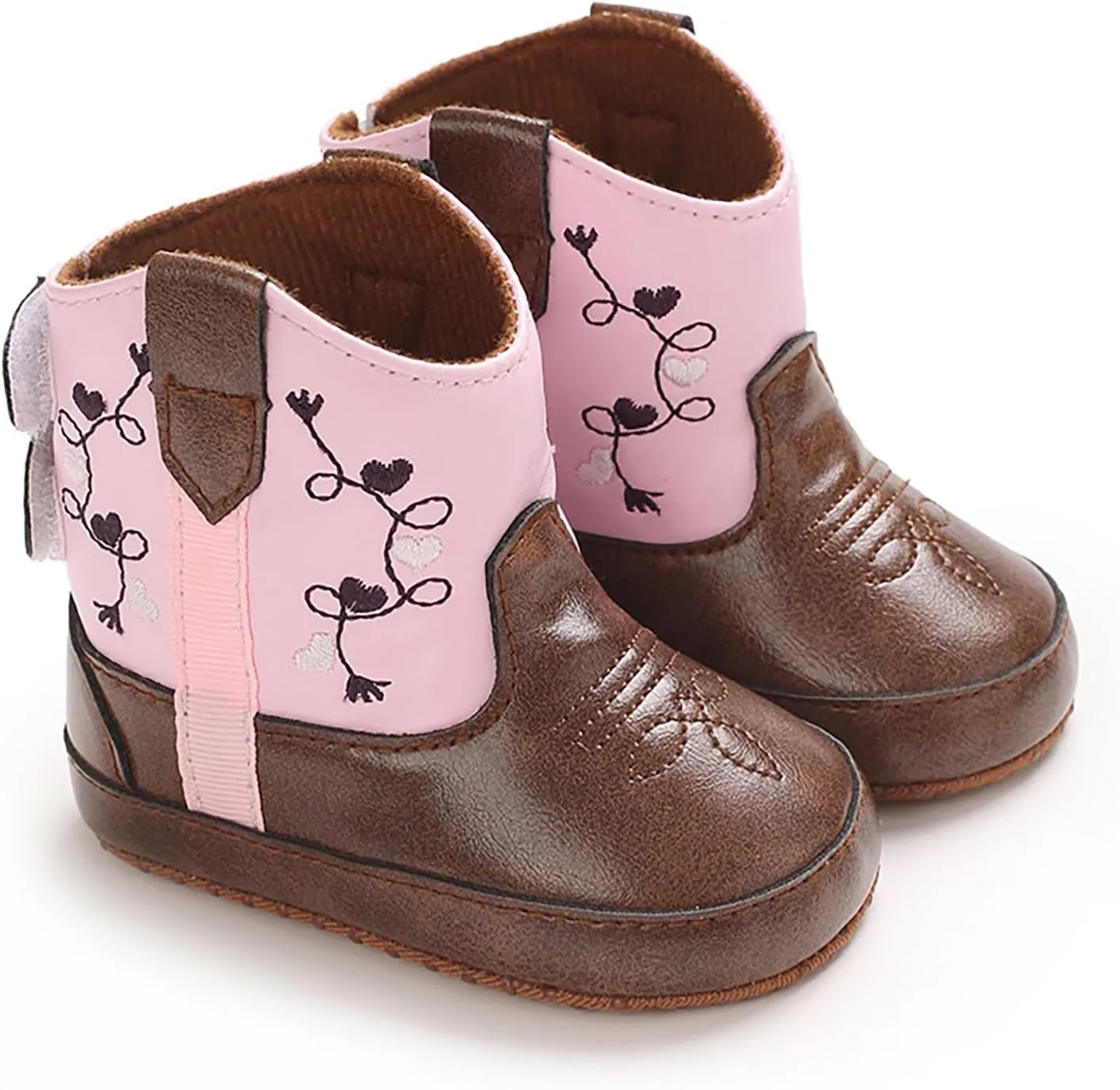 Leather Soft Sole Sneaker for Toddler Baby Boys Side Zipper Western Cowboy Booties Sport Shoes Outdoor Non Slip Shoes