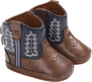 Leather Soft Sole Sneaker for Toddler Baby Boys Side Zipper Western Cowboy Booties Sport Shoes Outdoor Non Slip Shoes