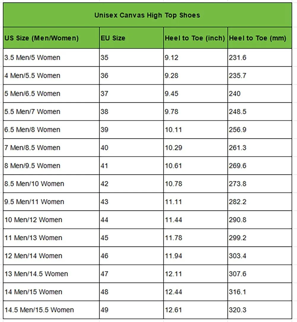 Lightning High Top Canvas Shoes High Top Sneakers Lace Up Casual Shoes for Men Women