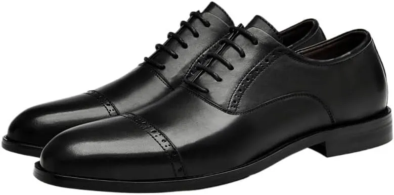 Lightweigh Breathable Genuine Leather Shoes Men's Fashionable Business All-Match Oxfords Shoes