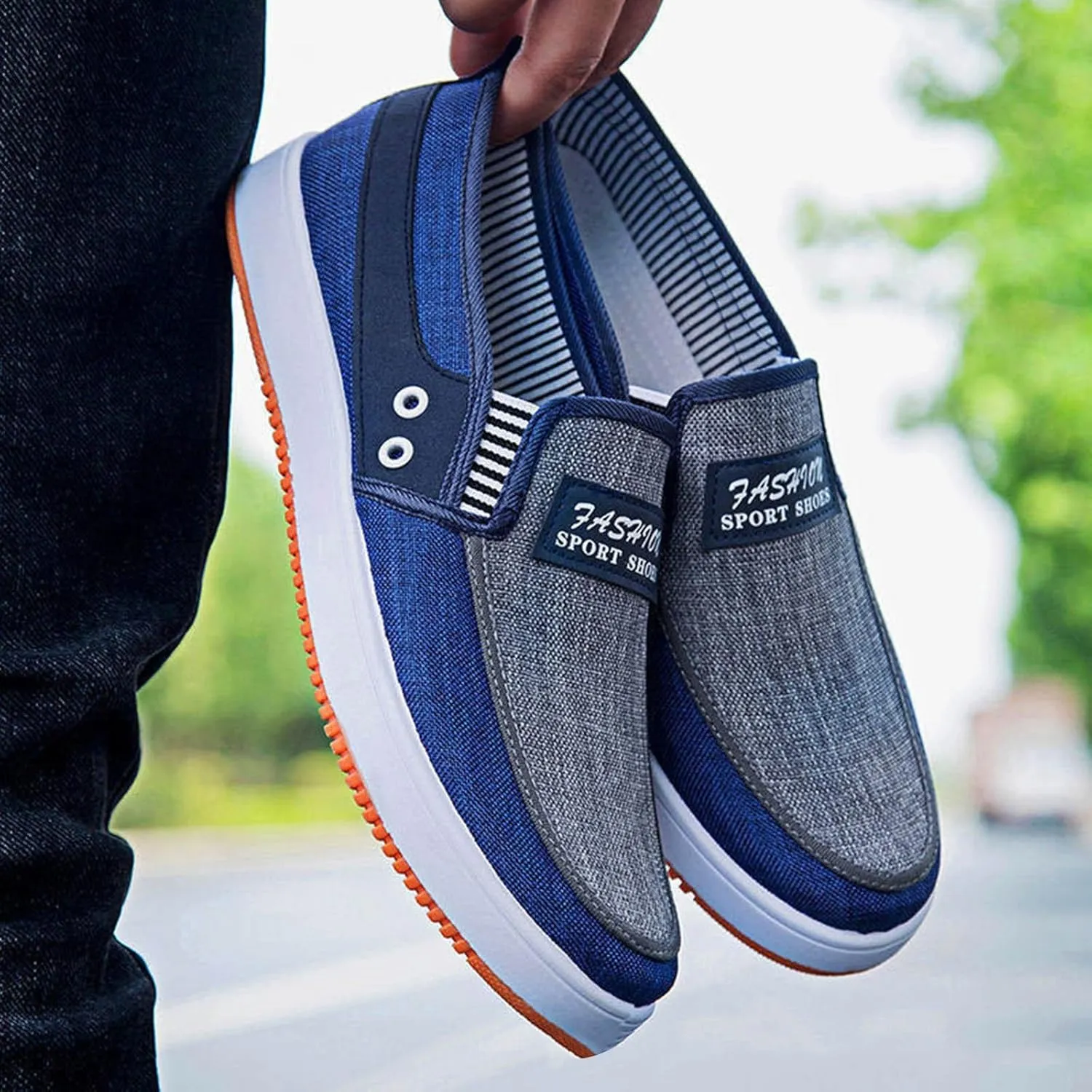 Lightweight Non Slip Sneakers for Men Athletic Gym Tennis Shoe for Men Comfortable & Light-Weight Stretch Shoes