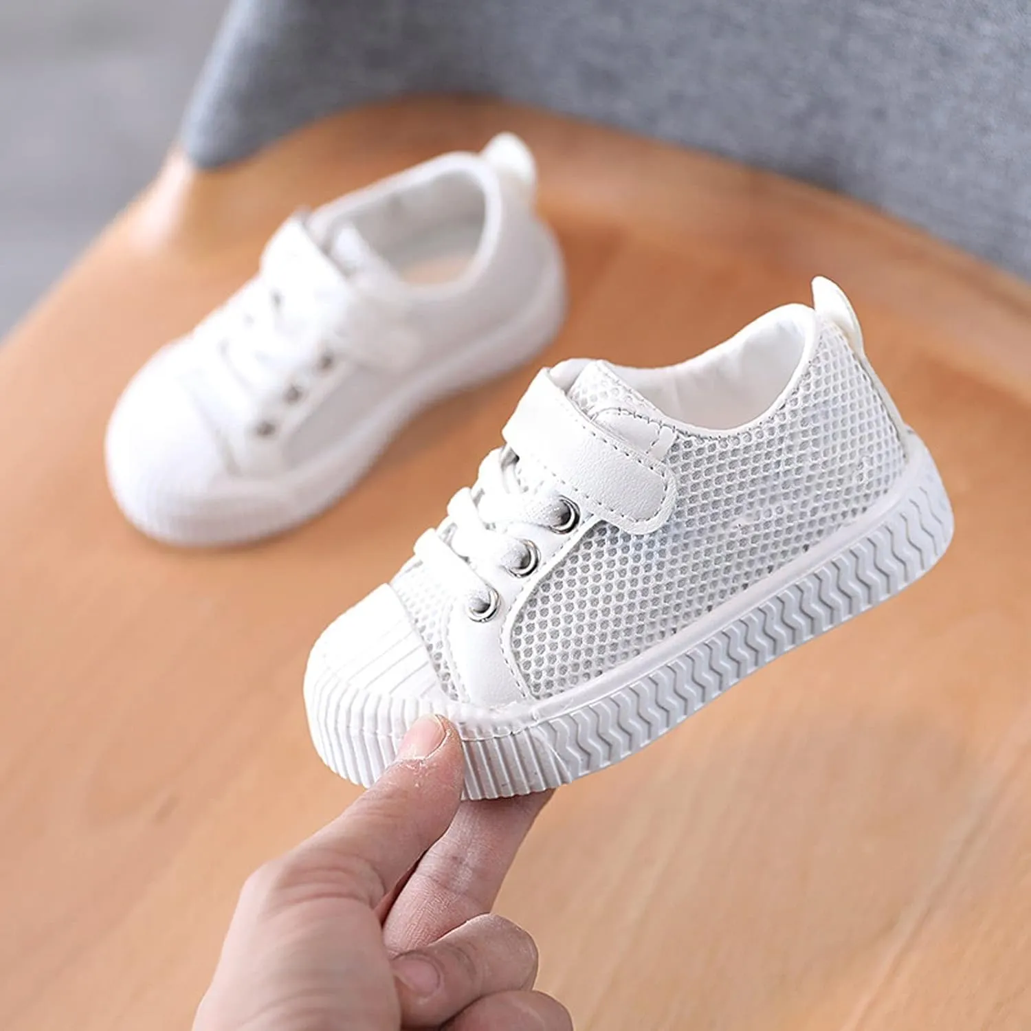 Little Girls Boys Lightweight Sports Shoes Mesh Breathable Flat Household Casual Slip On Canvas Shoes for Kids
