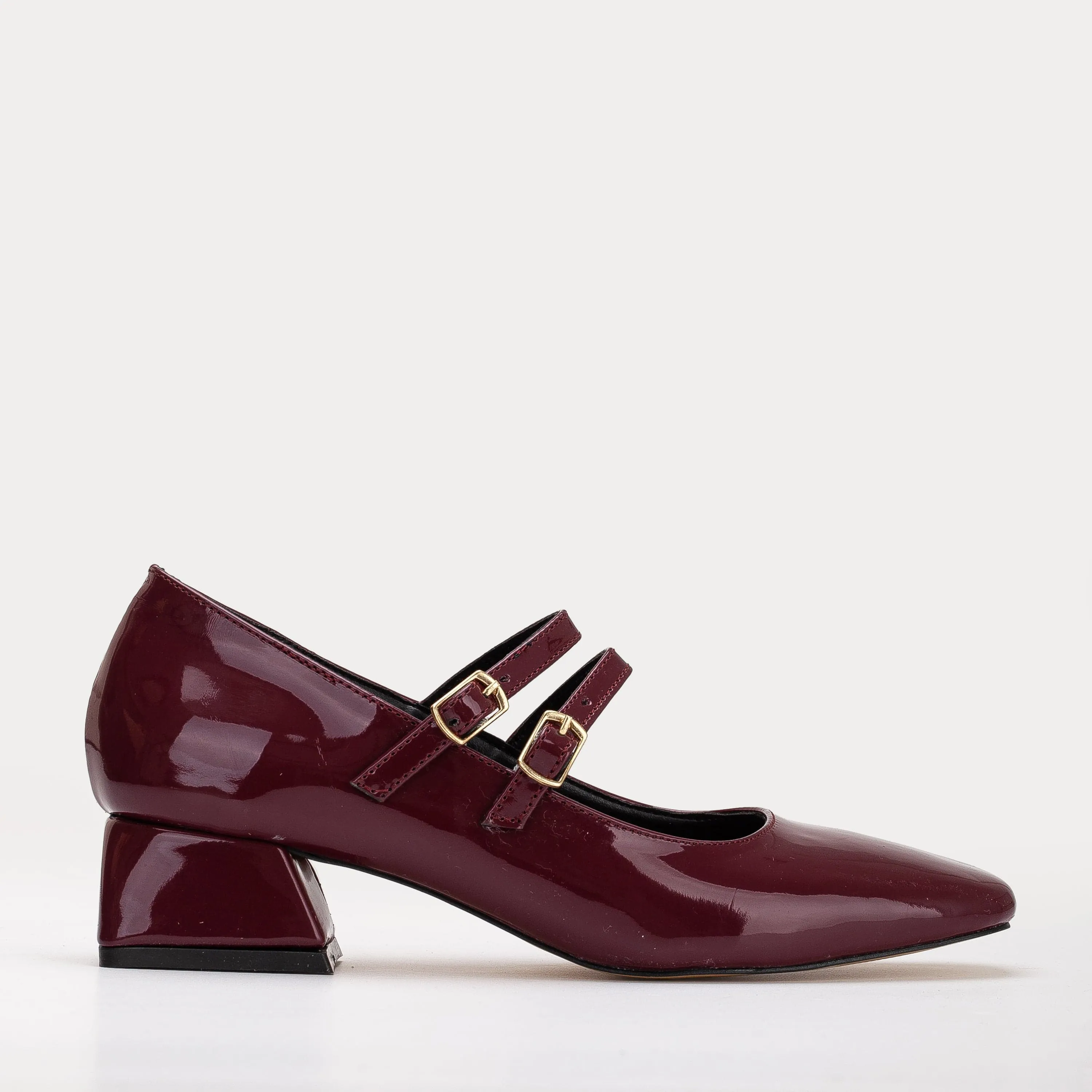 Lizbeth Vegan Leather Mary Jane Shoes | Red Cherry