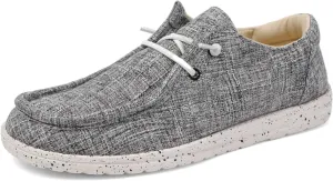 Loafers for Men Comfort,Classic Lightweight Non-Slip Boat Shoes Men Slip-On,Casual Soft Breathable Deck Shoes Mens,All Weather Rubber Soles