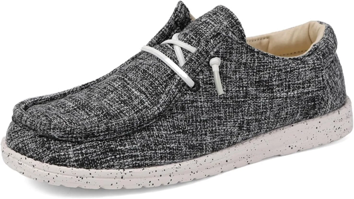 Loafers for Men Comfort,Classic Lightweight Non-Slip Boat Shoes Men Slip-On,Casual Soft Breathable Deck Shoes Mens,All Weather Rubber Soles