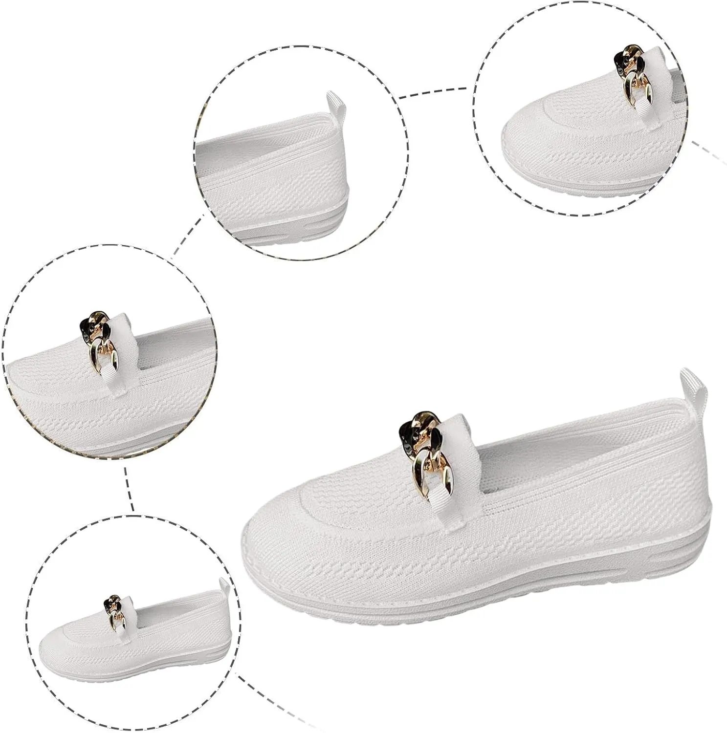 Loafers for Women Breathable Orthopedic Sneakers Trendy Mesh Walking Shoes Athletic Wide Width Sneakers Tennis Shoes