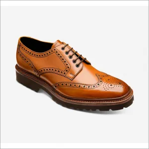 Loake Perseus Tan premium Calf Leather brogue--