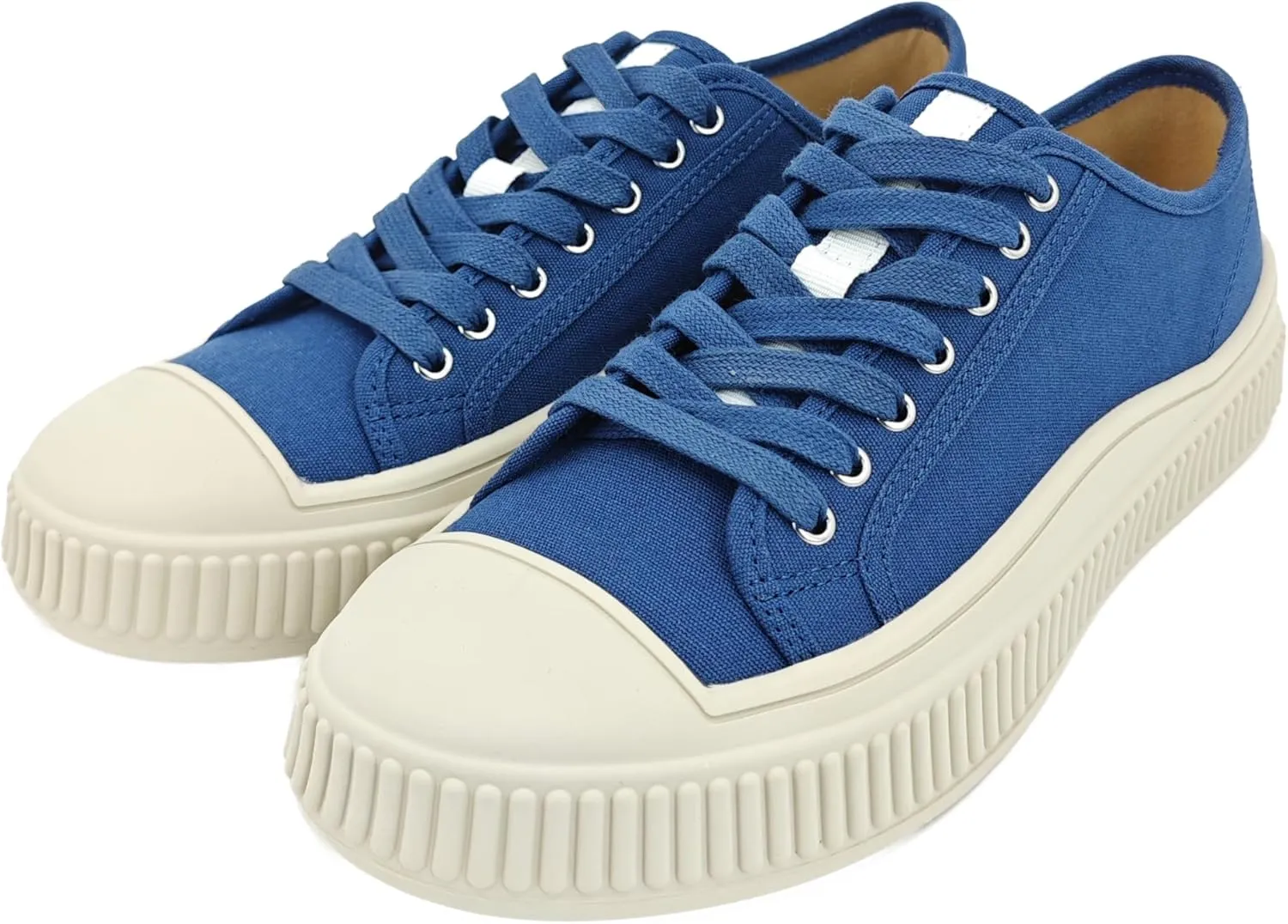 Low Top Fashion Canvas Sneakers for Women, Lace up Casual Walking Shoes