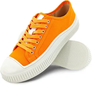 Low Top Fashion Canvas Sneakers for Women, Lace up Casual Walking Shoes