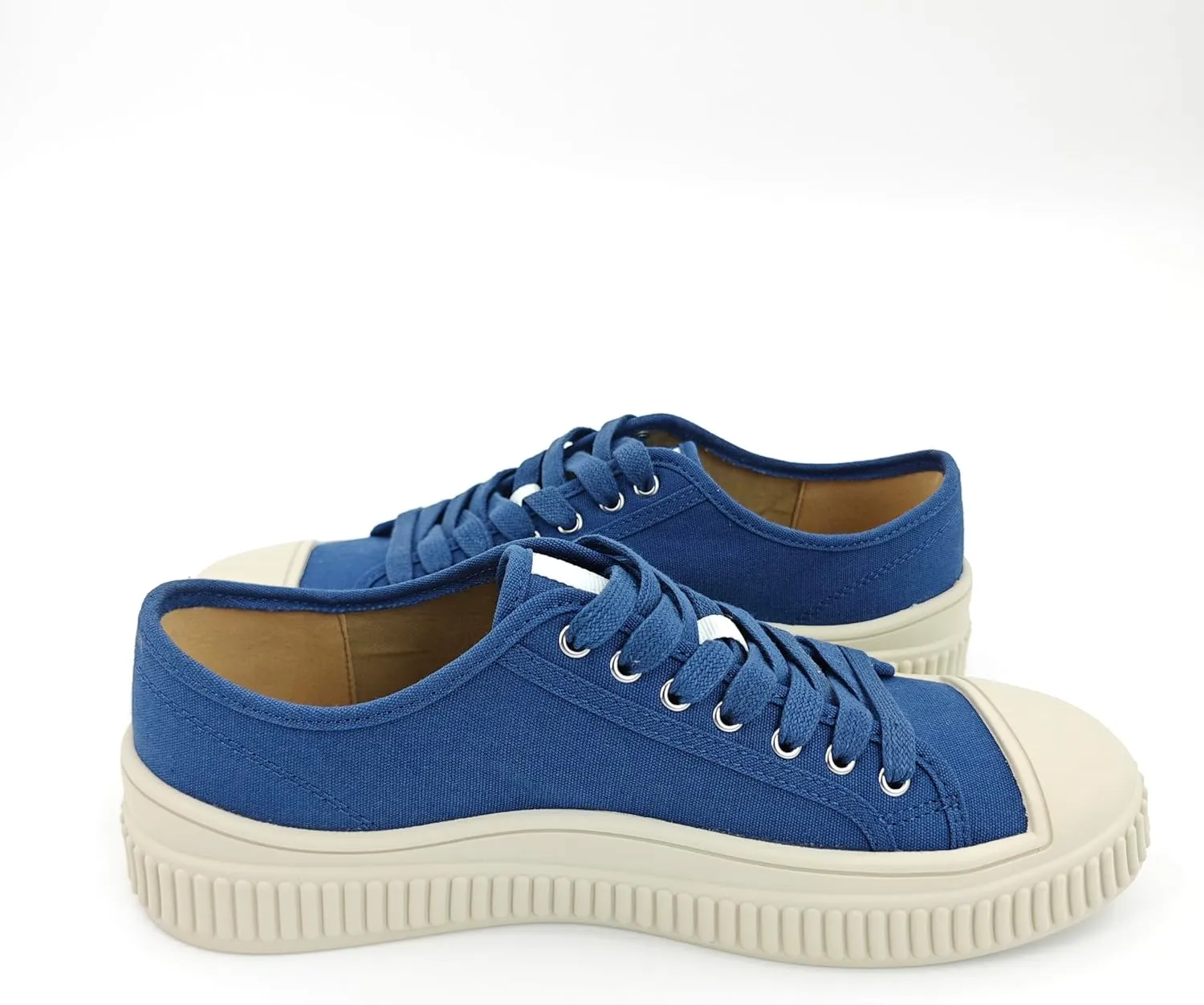 Low Top Fashion Canvas Sneakers for Women, Lace up Casual Walking Shoes