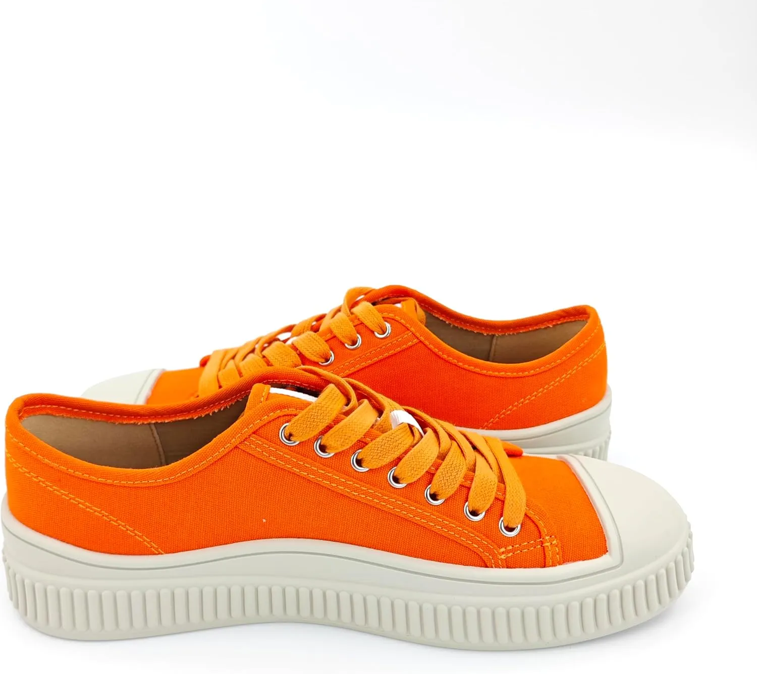 Low Top Fashion Canvas Sneakers for Women, Lace up Casual Walking Shoes
