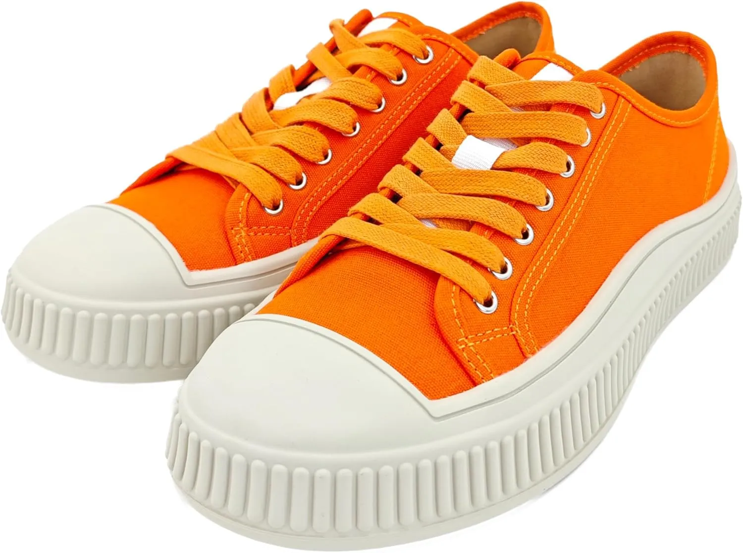 Low Top Fashion Canvas Sneakers for Women, Lace up Casual Walking Shoes