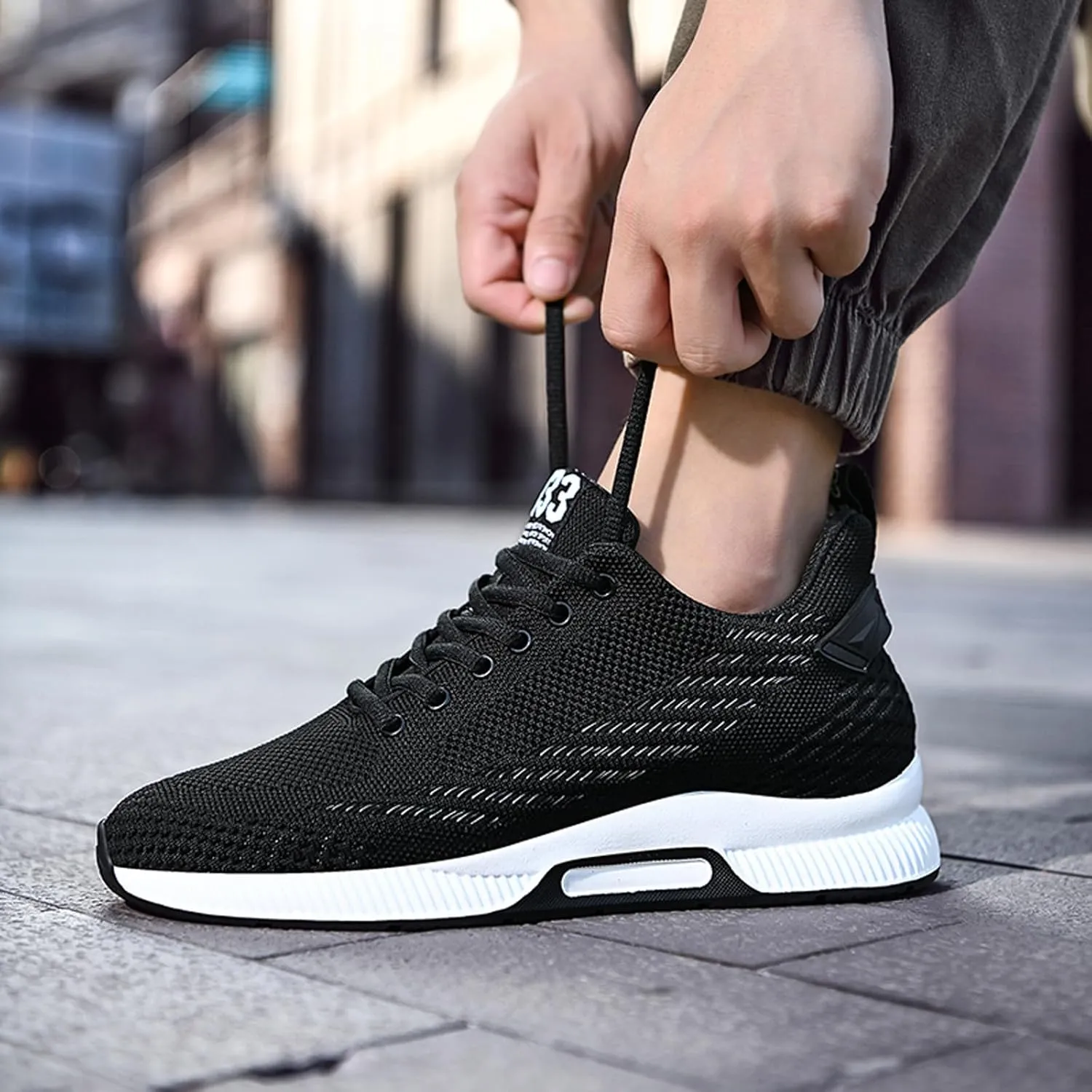 Men Elevator Sneakers Invisible Height Increasing 2.4 Inches Taller Elevator Sports Women Mesh Breathable Outdoor Casual Lace up Fashion Shoes