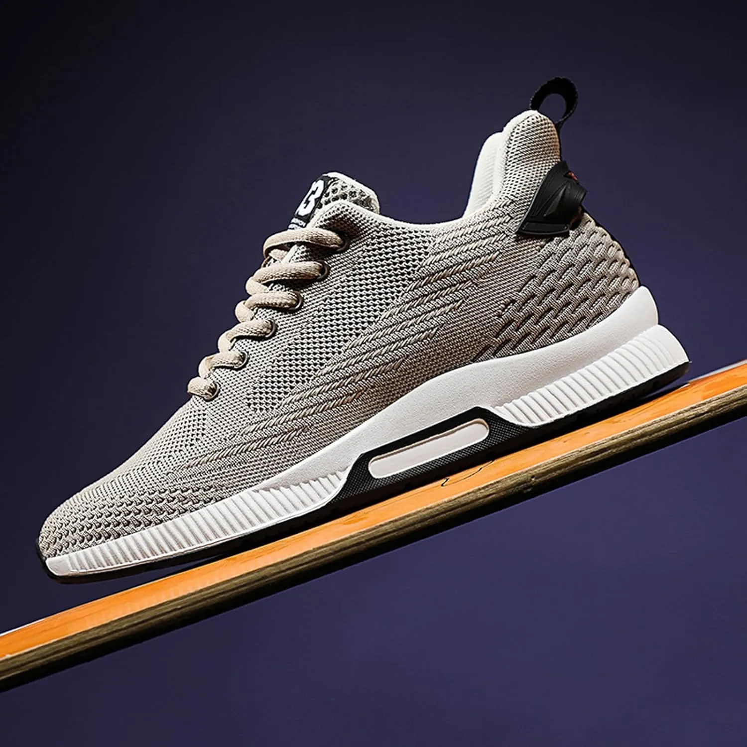 Men Elevator Sneakers Invisible Height Increasing 2.4 Inches Taller Elevator Sports Women Mesh Breathable Outdoor Casual Lace up Fashion Shoes