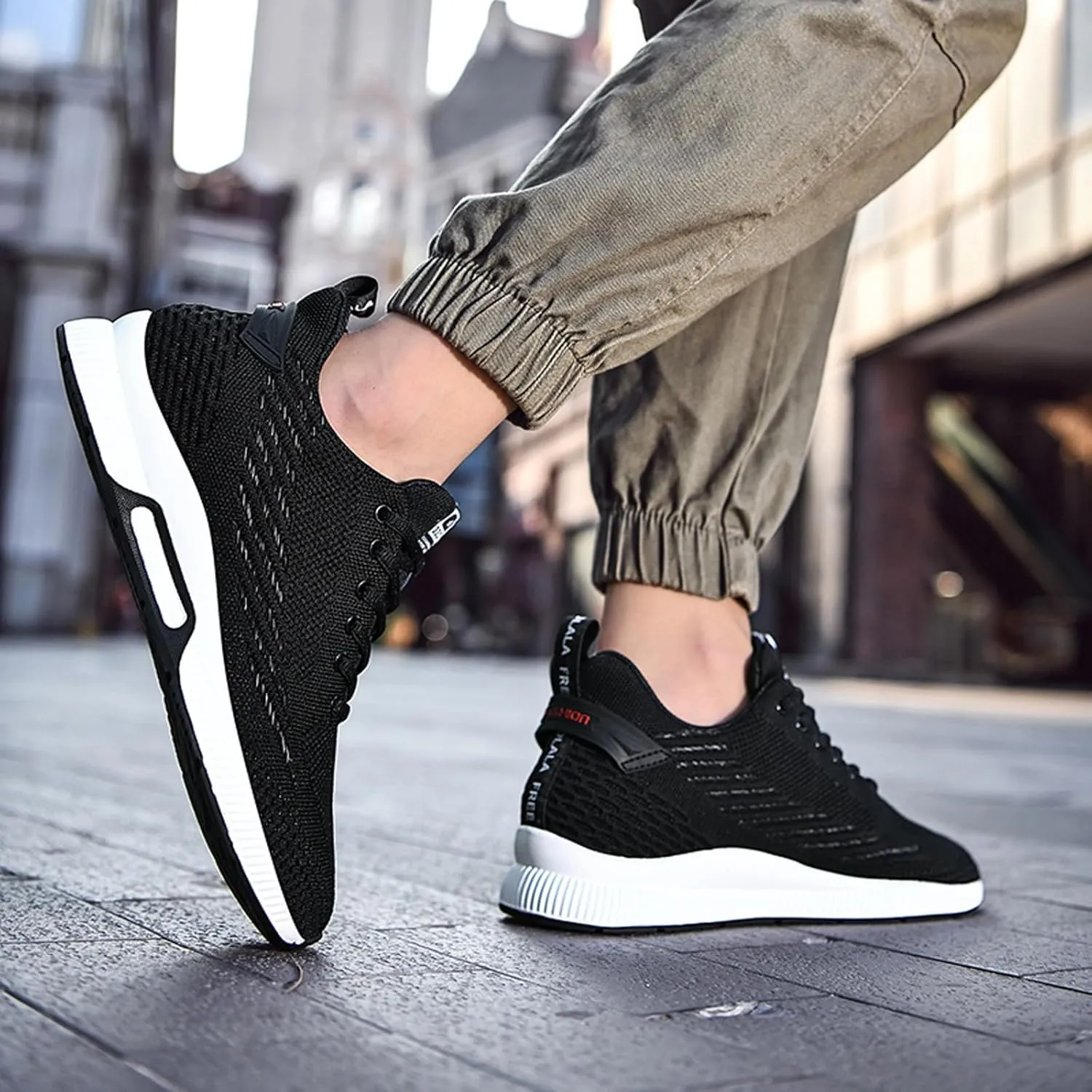 Men Elevator Sneakers Invisible Height Increasing 2.4 Inches Taller Elevator Sports Women Mesh Breathable Outdoor Casual Lace up Fashion Shoes