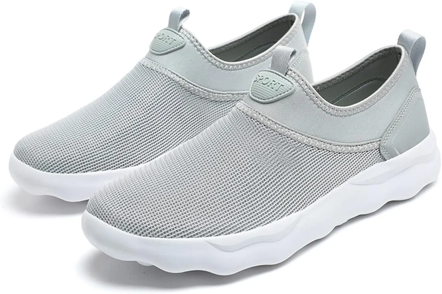 Men Sports Shoes Fashion Summer New Pattern Simple Solid Mesh Breathable Comfortable Thick Sole Sneaker for Men