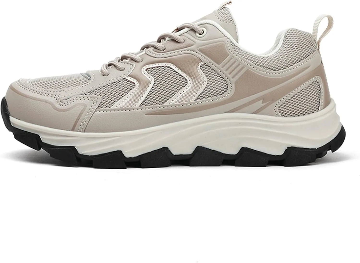 Men Sports Shoes Fashionable New Pattern Simple Solid Color Mesh Breathable Thick Sole Comfortable and Sneaker Socks Men Men'