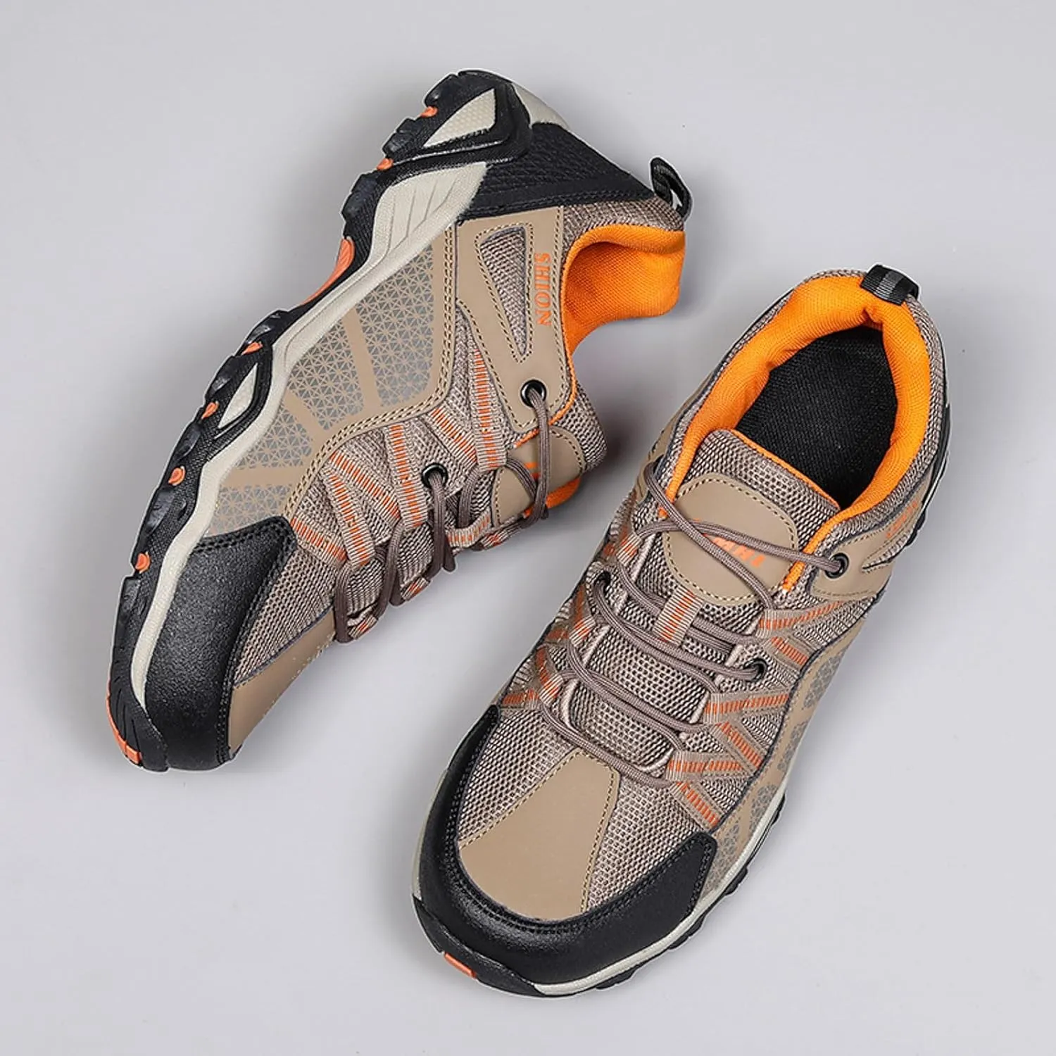 Men Sports Shoes Fashionable New Pattern Simple Solid Outdoor Mountaineering Shoes Sneaker Slippers for Men Size 13 Men's SPO