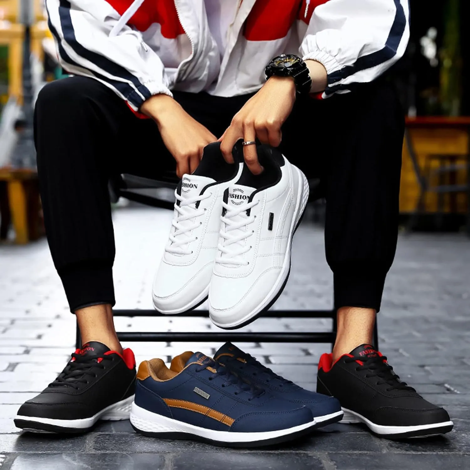 Men Wedge Heel Soft Sole Soft Sole Round Toe Breathable Running Western Shoes Sneaker Rack for Men Bedroom Shoes