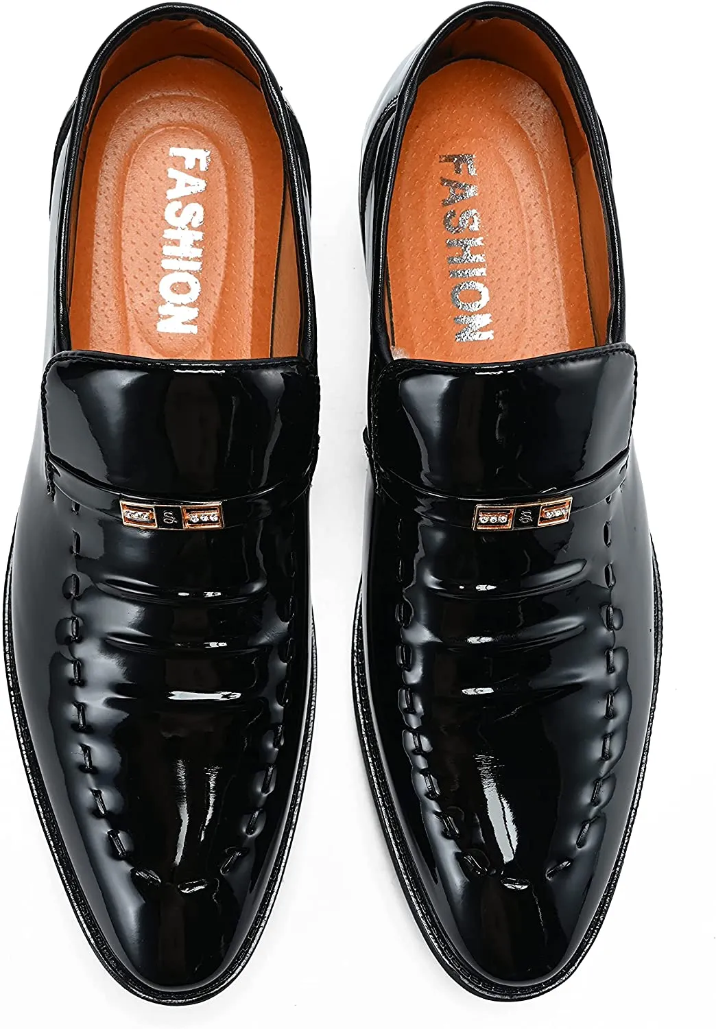 Men's Black Leather Oxford Dress Shoes