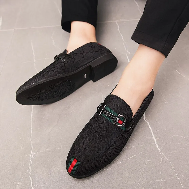 Men's Brand Loafers Leather Breathable Casual Men's Suede Shoes