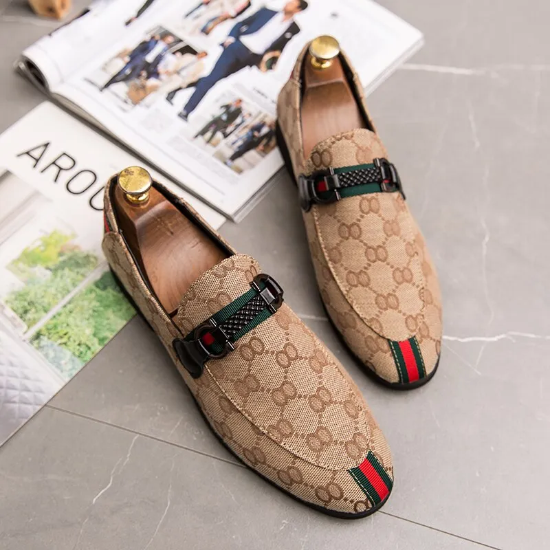 Men's Brand Loafers Leather Breathable Casual Men's Suede Shoes