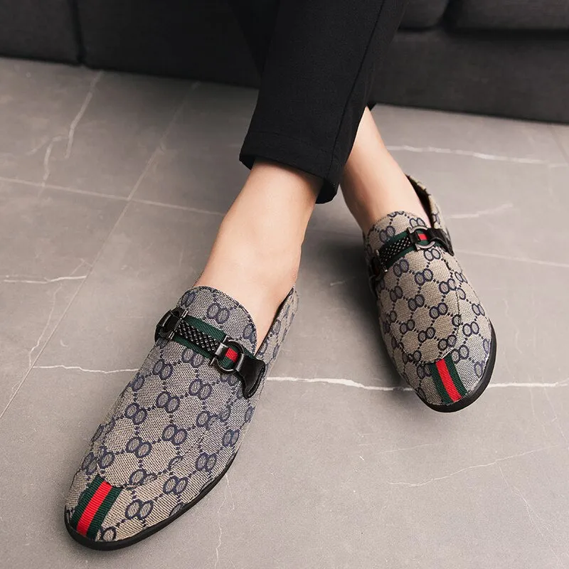 Men's Brand Loafers Leather Breathable Casual Men's Suede Shoes
