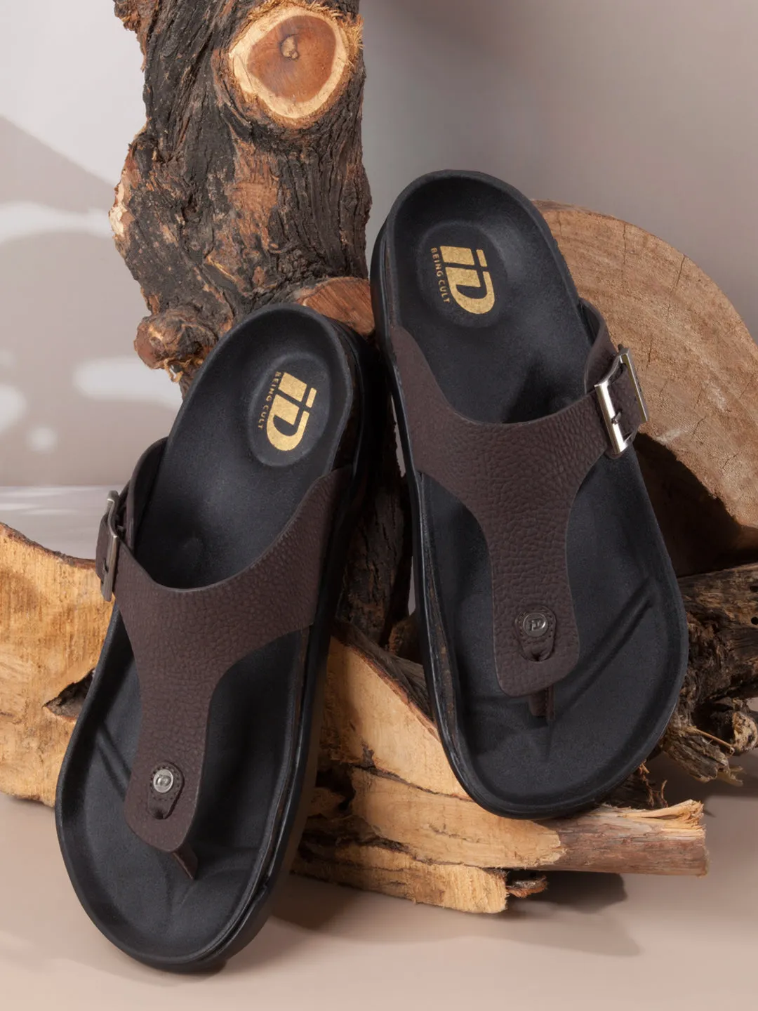 Men's Brown Thong Sandal (ID4272)
