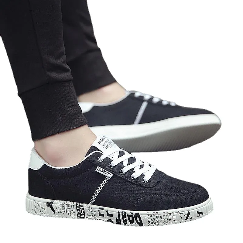 men's canvas shoes low help leisure men's shoes