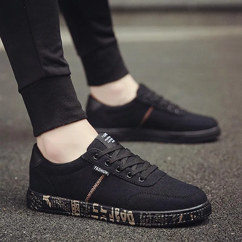 men's canvas shoes low help leisure men's shoes